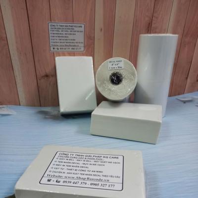 Giấy Decal Nhiệt 100x150 (A6) Cuộn 350/Tệp 500 Tem – In Đơn Hàng Shopee Không Cần Mực