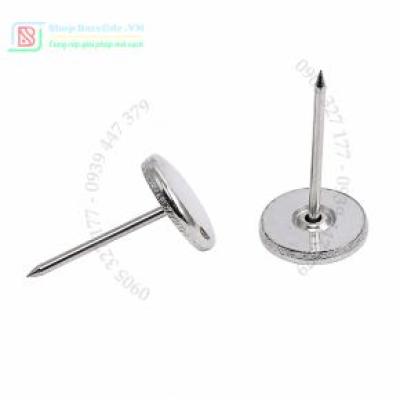 Đinh Ghim MŨ SẮT 16mm Loại TRƠN (Không Rãnh) – Phụ Kiện Cao Cấp Cho Tem Từ Cứng An Ninh